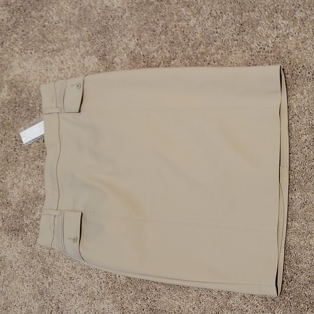 Khaki knee-length skirt WHMB